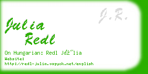 julia redl business card